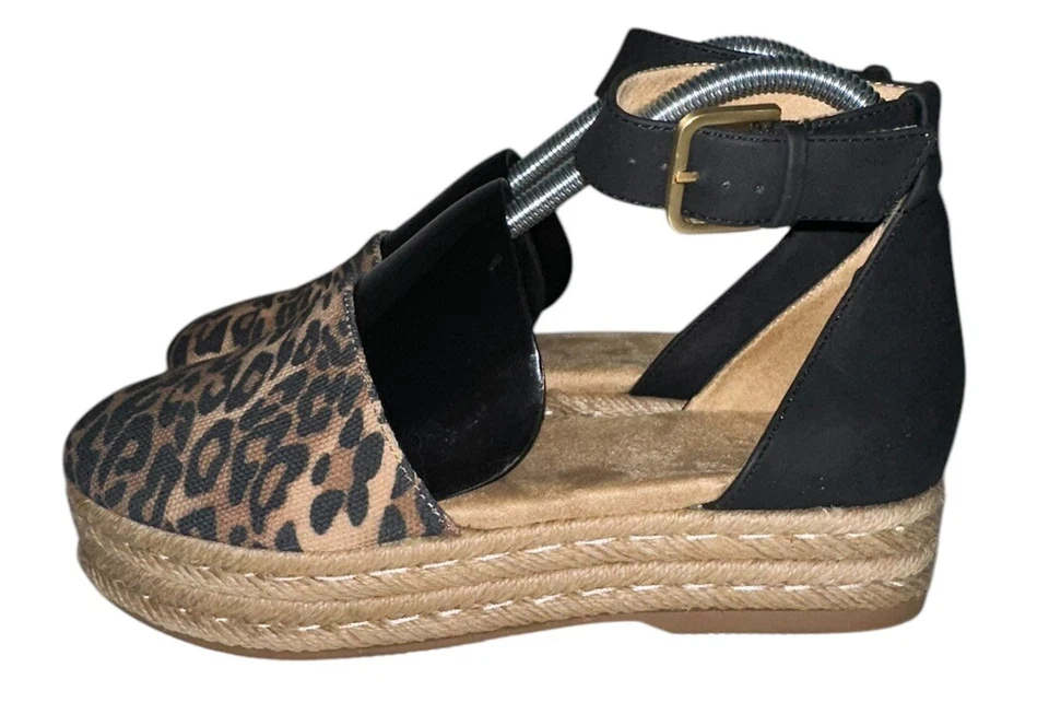 Naturalizer Waverly Alpargata Zapato Sandalias Plataforma Guepardo Mujer Talla 7 Foto 3 de 4
