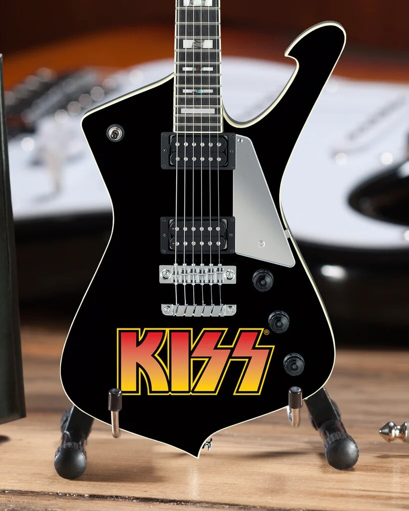 KISS - Paul Stanley Iceman Guitar - Axe Heaven Miniature Ibanez