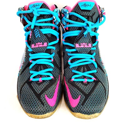 lebron 12 pink and blue