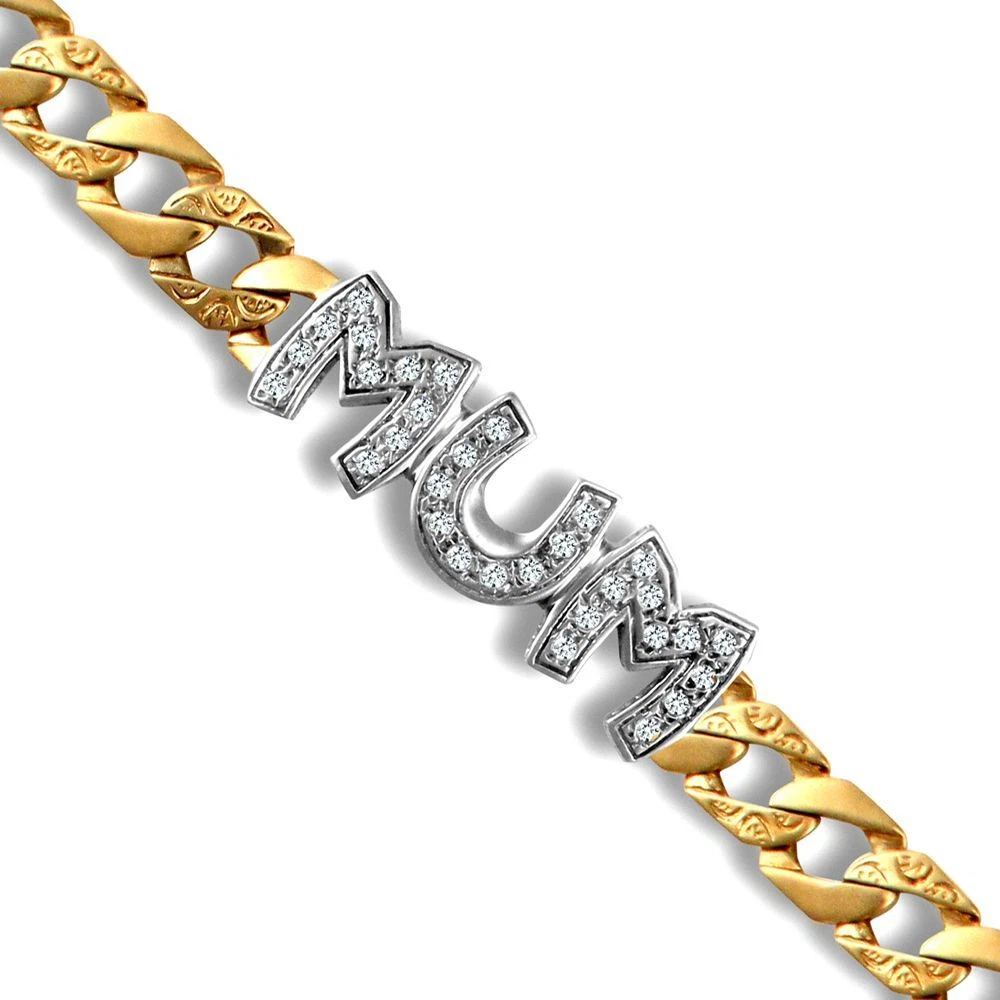 White gold mum on sale bracelet