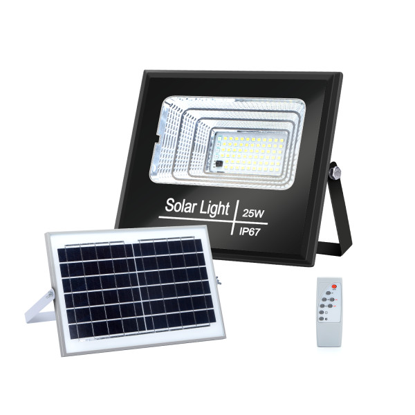 Lámpara Foco LED con panel solar 25W 6500K AIGOSTAR ENVIO 24 HORAS
