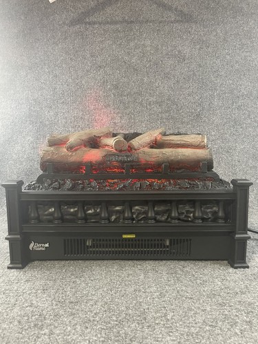 TURBRO Eternal Flame 20-Inch Infrared Quartz Electric Fireplace Log Heater.