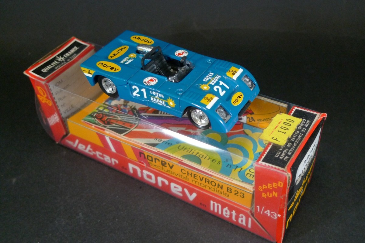 Voiture Miniature NOREV JET CAR CHEVRON B 23 R 834 1973 - Très Bon état, Modèle De Collection