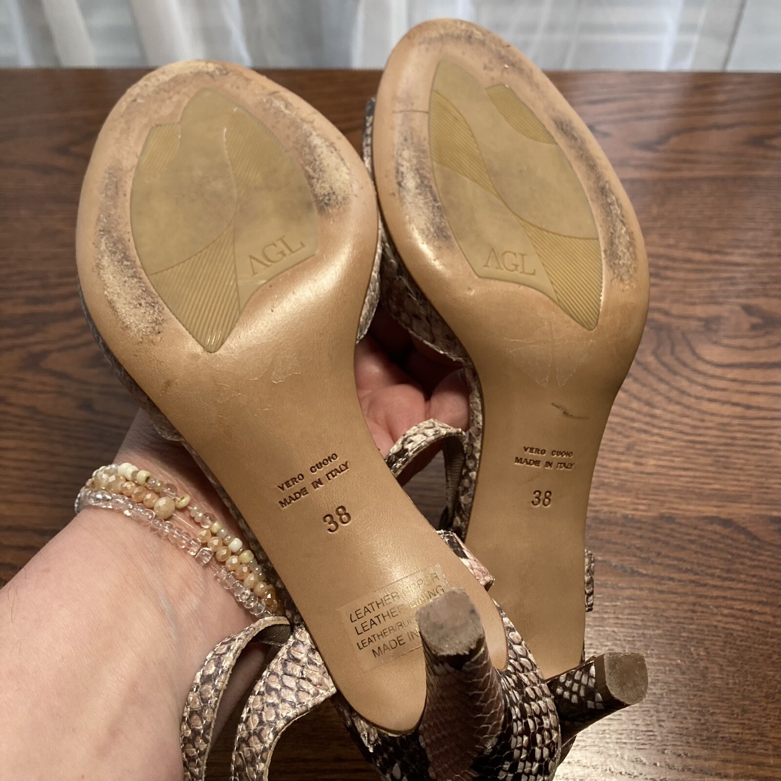 Attilio Giusti Leombruni Embossed Python Snakeski… - image 13