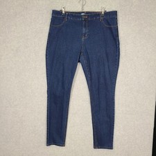 Old Navy Super Skinny Women's Jeans High Rise Dark Wash 18 Long Tall