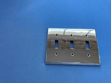 Triple Metal Switch Plate ~ House of Antique Hardware Silver