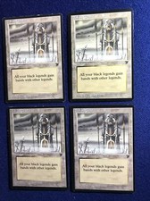 MTG x4 Legends Unholy Citadel 2 M/NM & 2 LP English Language 1994 release