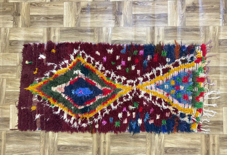 Fluffy Shaggy Runner Rug Contemporary Modern Solid Area Rug Shag Hallway 2.7x5ft - Image 2 of 4