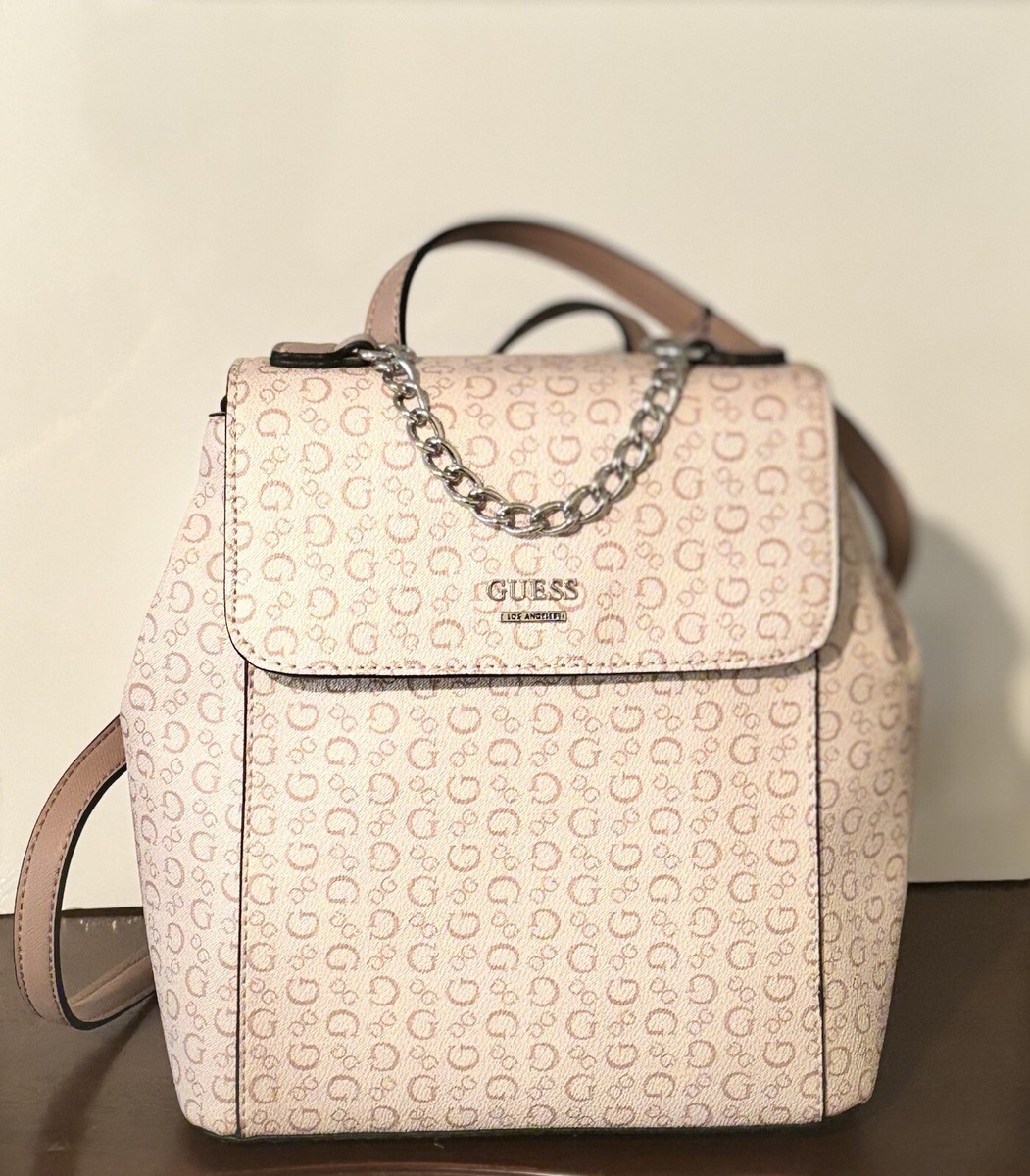 GUESS Wesley Sv510230 Purse Backpack Book Bag Light Rose Pink