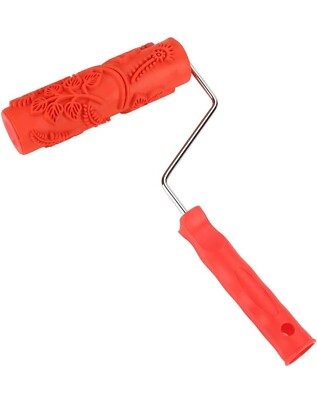 7 ZOLL Gummi Prägung Vogel Textur Wand Druck Pinsel Relief Roller Werkzeug