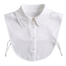 1Pc Detachable Fake Collar Women Half-shirt Blouse Chiffon Fake Collar