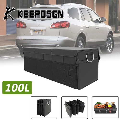 For Buick Leather SUV Car Rear Trunk Storage Box Organizer Large Bag ...