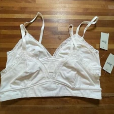 Jenni on Repeat Wide Lace Bralette, set of 2  white XL 