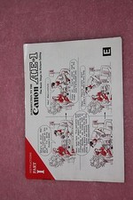 Canon AE-1 Instruction Manual: Part 1 Original