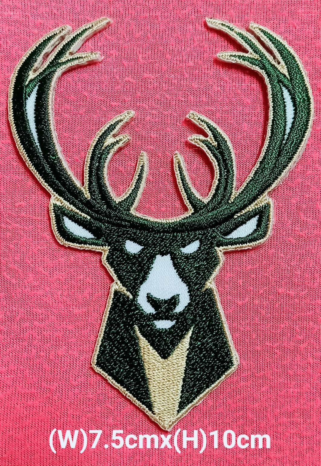 Milwaukee bucks basketball patch Logo sport Embroidery iron,sewing on cloth  | eBay