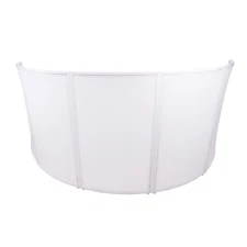 PROX DJ Facade 5 Panel Curved W Black & White Scrim Kit White Frame w/ Carry Bag