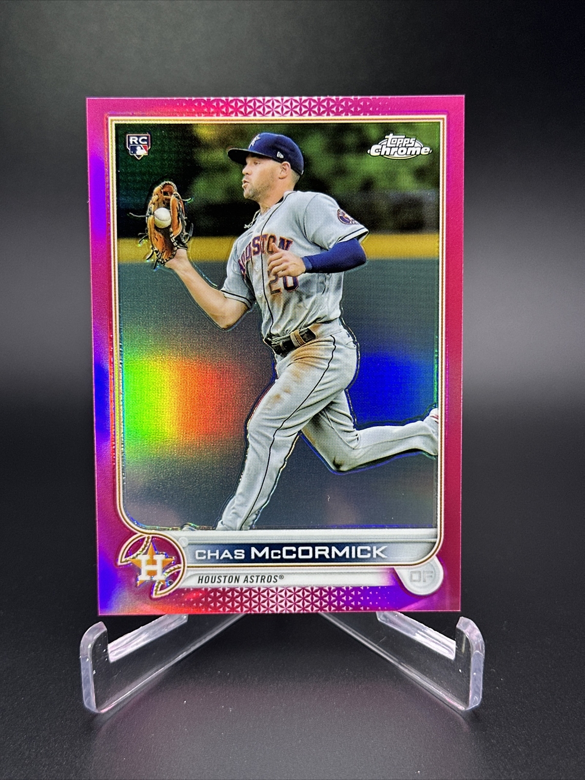 Chas McCormick RC 2022 Topps Chrome #43 Magenta Refractor # /399 Rookie