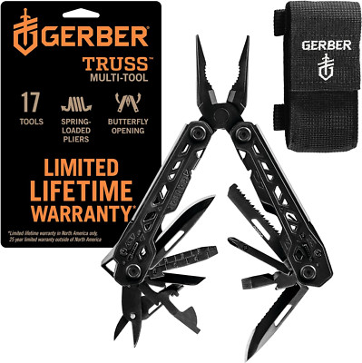Gear Truss 17-In-1 Needle Nose Pliers Multi-Tool with MOLLE Sheath - Multi-Plier