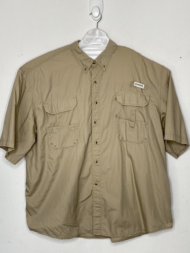 Fishing Outdoor Gear Shirt Sz 4X Beige 