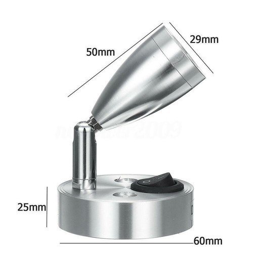 12V LED Spot Reading Light Switch Camper Van For Boat Motorhome*. - Picture 7 of 7