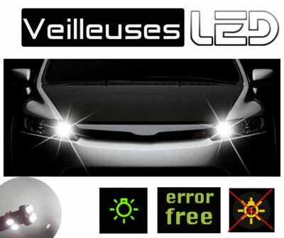 Pour Dacia SANDERO - Ampoules LED Blanc Veilleuses Feux position Anti erreur - Photo 1/3