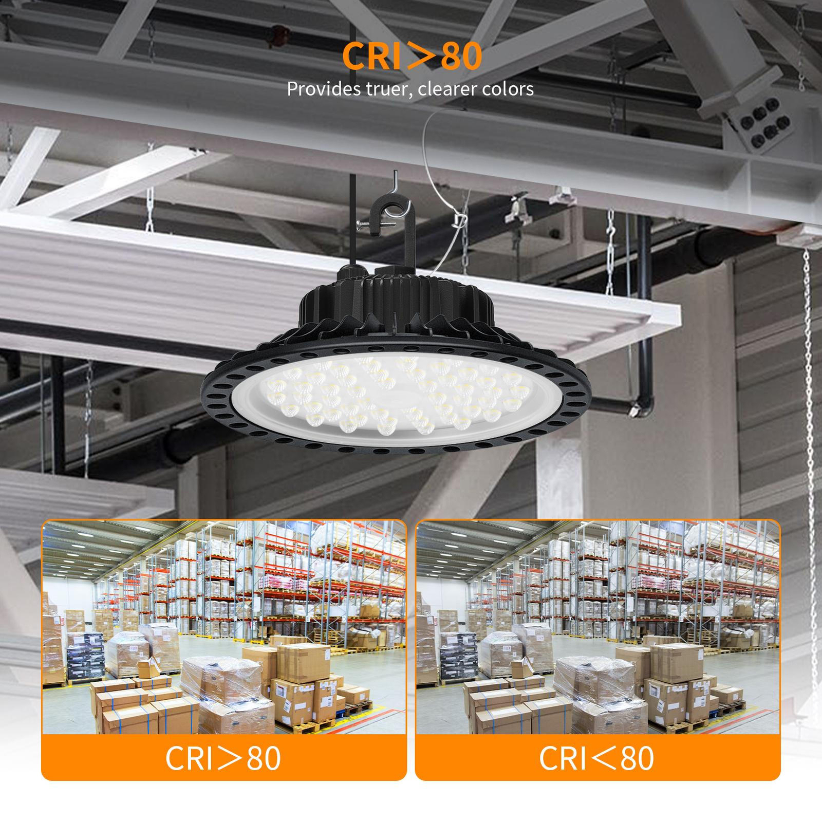 110Pack 500W 300W 200W 100W 50Watt UFO LED High Bay Light Warehouse