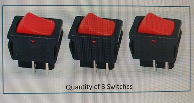 3 x NEW Genuine SHOP VAC SHOPVAC Vacuum Wet & Dry ON OFF RED rocker ...