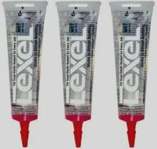 3 PACK Sashco 5 oz LEXEL Clear Elastomeric SEALANT Caulk Kitchen Bath Home 13013