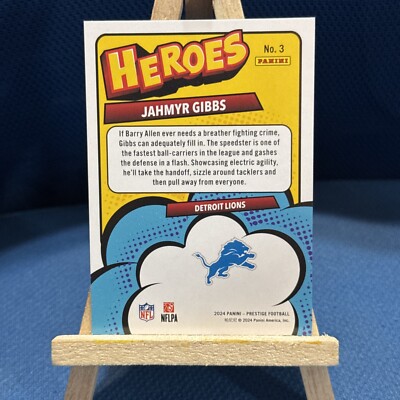 2024 Panini Prestige Football Jahmyr Gibbs “HEROES” Silver