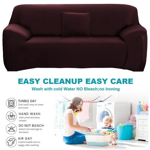 Stretch Sofabezug Schonbezug Massiv Sofabezüge Couch Möbel Schoner 160g - Bild 38 von 54