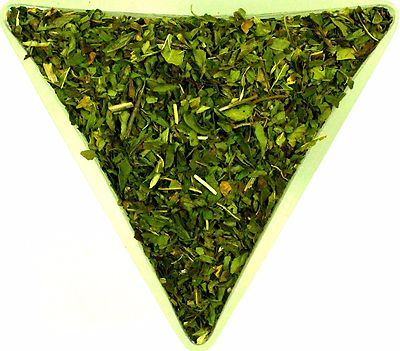 Pfefferminze große Blätter Tee Kräuter Infusion Gesundheit koffeinfrei möglicherweise hilft IBS 