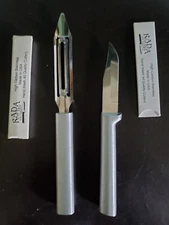 Rada Set R141 Deluxe Vegetable Peeler & R101 Regular Paring Knife Made in the US