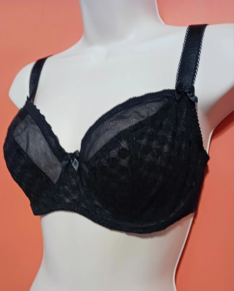 Бюстгальтер балконетный Curvy Kate 32G Dottie на косточках кружевной на всю чашку полная фигурка - Изображение 3 из 4