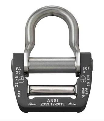 AustriAlpin 25mm 2.5cm Schwarz Ansi Cobra Rahmen Freigabe D-Ring - Fa25scf-kd +
