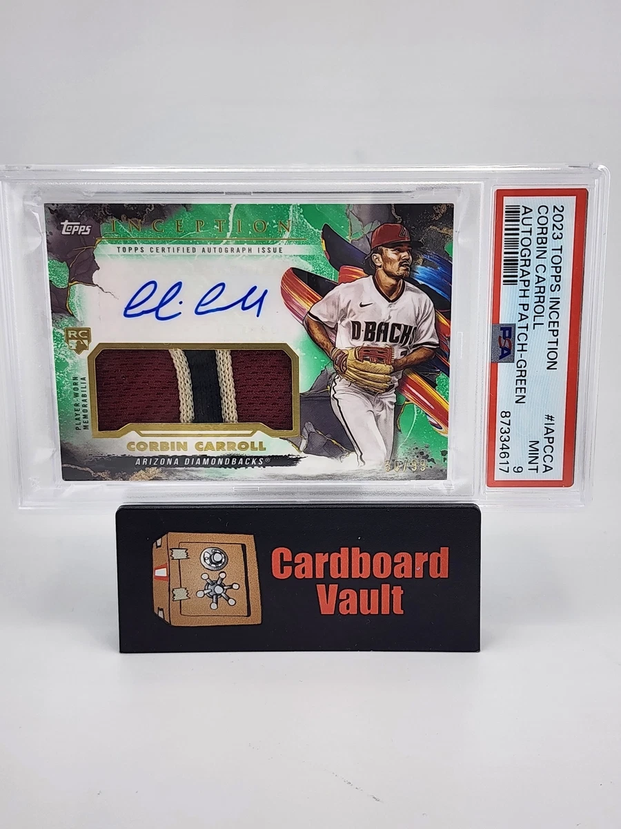 2023 Topps Inception Corbin Carroll Rookie Tri-Color Patch Auto 