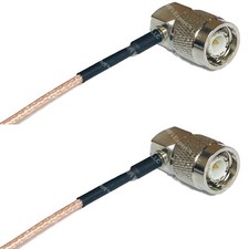 RG316 TNC Male Angle to TNC Male Angle RF Cable Rapid-SHIP LOT