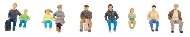 Faller 151663 - 1/87 / H0 Seated People II - New