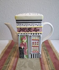 The Hain Celestial Group Vintage Handpainted Collectors Teapot His & Her Spa