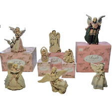 Vintage United Design Corp Angels Collection Lot of 8 Christmas Holiday