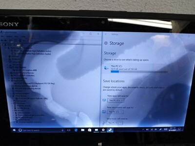 Sony Vaio Laptop SVD112A1WL Intel Core i5-3337U 1.8GHz 6GB 128GB