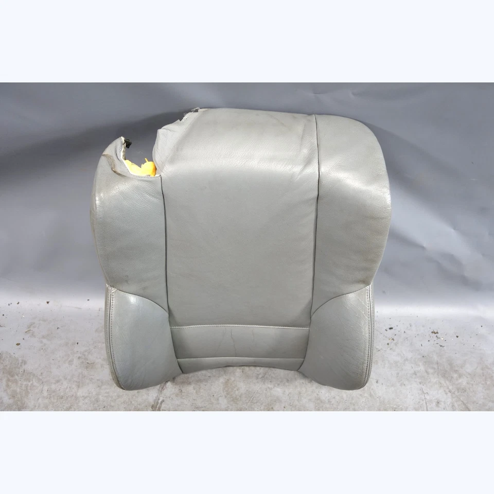 00-06 BMW E46 3-Series Vert Right Passenger Sport Seat Backrest Grey Leather OEM - Image 2 of 4