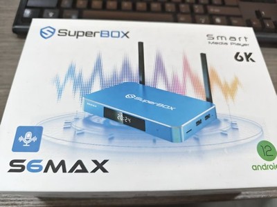 SuperBox S6 Max Smart Media Player 6K Android Streaming Factory Sealed Bluetooth