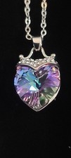 Allura Heart Necklace Made With Swarovski Stones