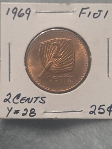 1969 Fiji 2 Cents ***see Picture***