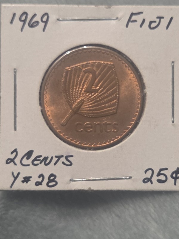 1969 Fiji 2 Cents ***see Picture***
