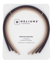 Heliums Thin Headbands For Women - 8mm 4 Count Pack of 1 , Neutral Shades