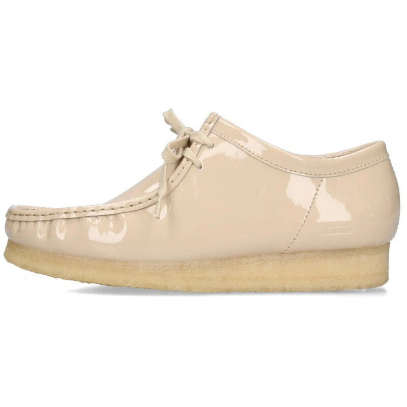 Chaussures Supreme Clarks 24SS cuir verni Wallabee pointure 27 cm cuir verni Wa