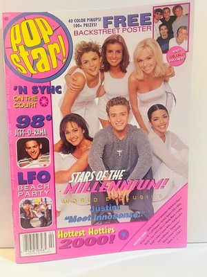 Pop Star Magazine Justin Timberlake and Innosense cover 2000 +pull out poster