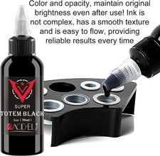 Tattoo Ink Set - Black  Red 30Ml 1Oz Each - 2 Bottle Pigment Kit