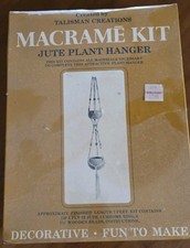 Vintage Talisman Creations Macrame Beaded Plant Hanger Kit 7ft New